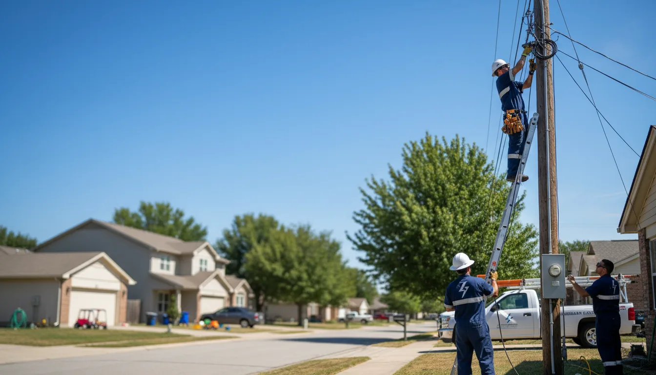Residential electrician providing installation services in Gore Springs, MS